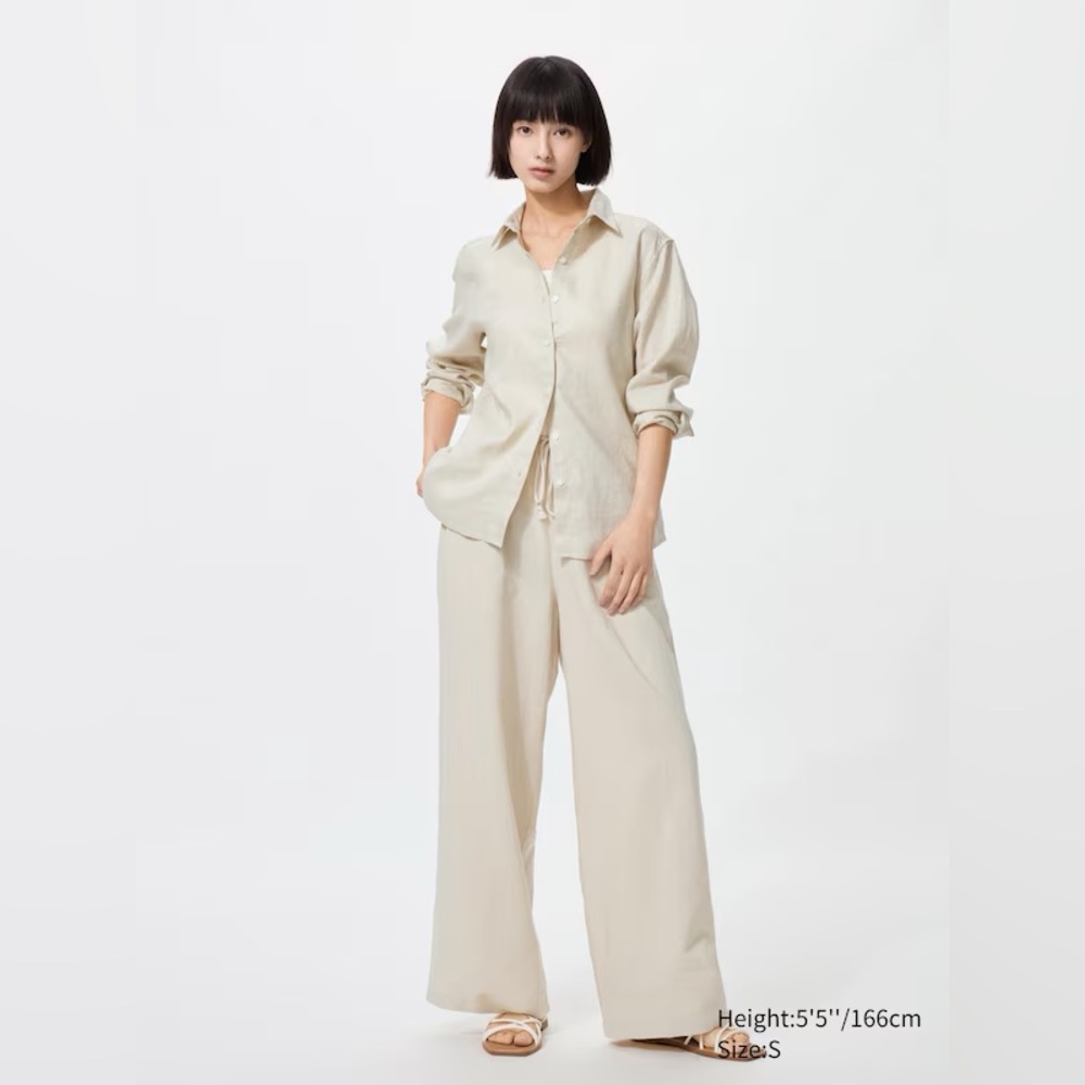 Uniqlo linen easy pants BRAND NEW